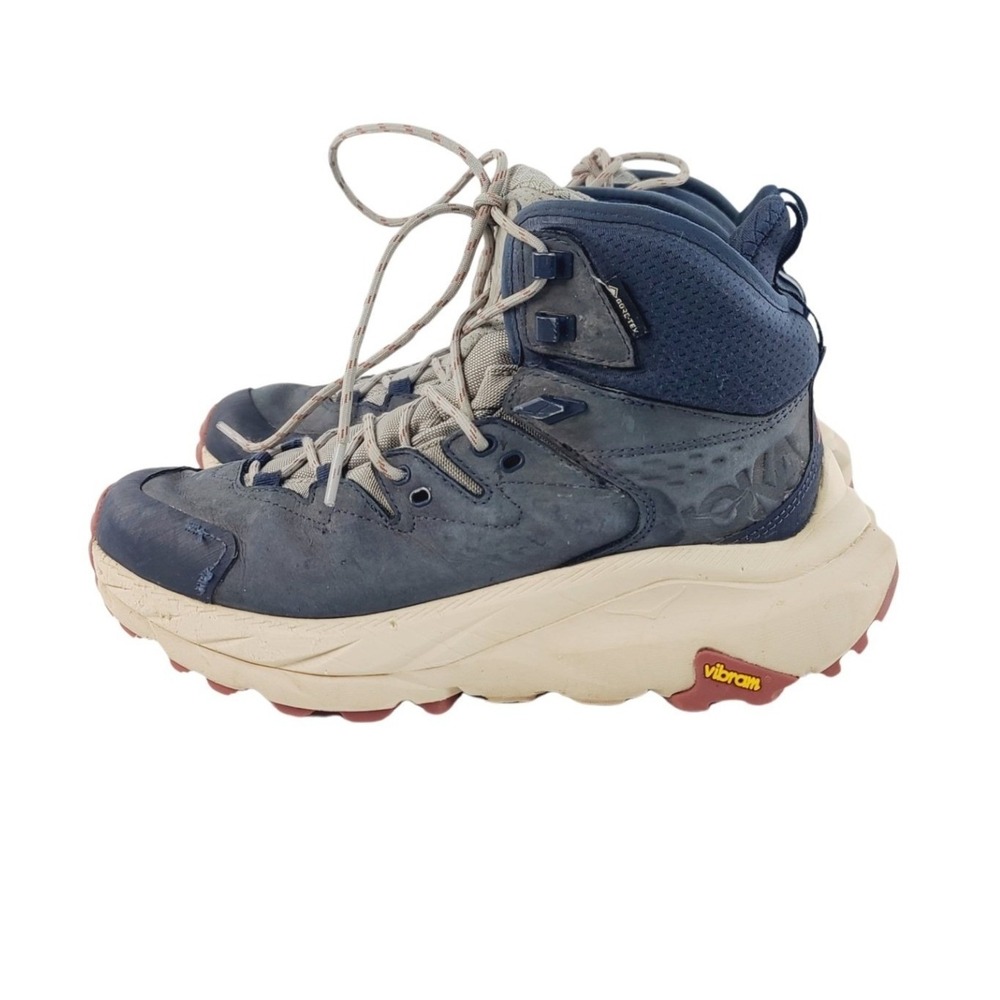 Hoka One One Lace Up Outdoor / Trail / Performance Boots Mens Size 8.5 Blue Grey